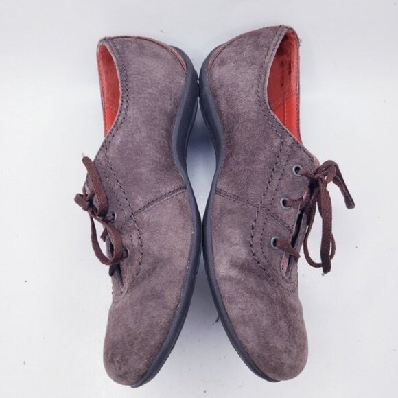 Merrell Rosella Coffee Bean Brown Suede Leather Oxford Shoes Women's Size 7 - Picture 8 of 12